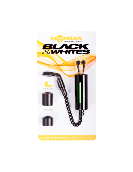 KORDA INDICATOR BLACK & WHITE BOBBINS