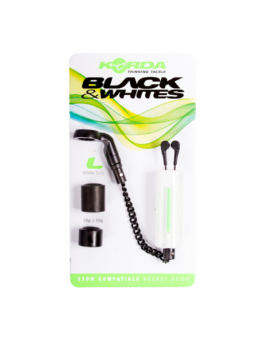 KORDA INDICATOR BLACK & WHITE BOBBINS