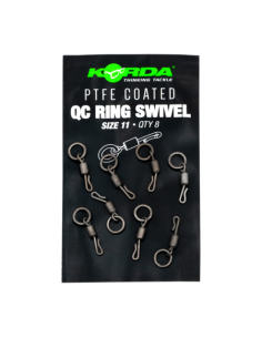 KORDA ONDERLIJNMATERIAAL PTFE COATED QC RING SWIVEL SIZE 11