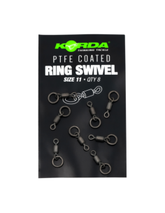 KORDA ONDERLIJNMATERIAAL PTFE COATED RING SWIVEL SIZE 11