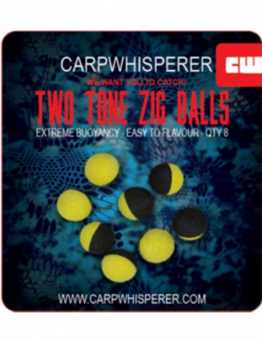 CARP WHISPERER - TWO TONE ZIG BALLS