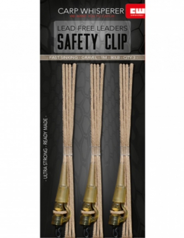 CARP WHISPERER SAFETY CLIP LEADERS CARP WHISPERER SAFETY CLIP LEADERS