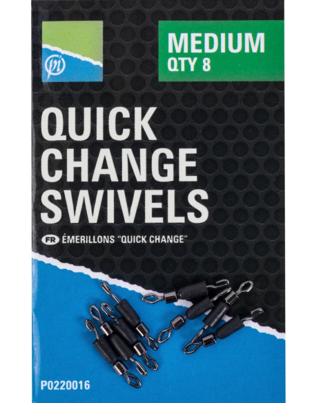 PRESTON EMERILLONS QUICK CHANGE SWIVELS