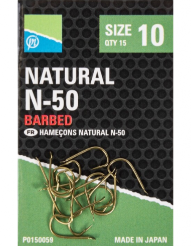 PRESTON HAKEN NATURAL N-50 BARBED HOOK