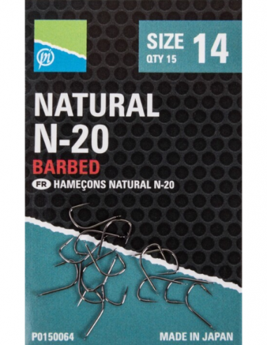 PRESTON HAKEN NATURAL N-20 BARBED HOOK