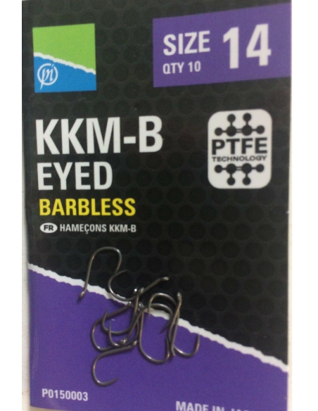 PRESTON HAKEN KKM-B EYED BARBLESS HOOK PRESTON