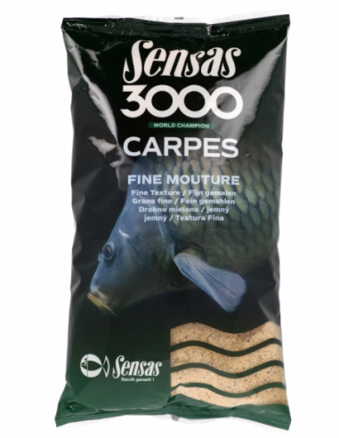 SENSAS 3000 AMORCE CARPES FINE MOUTURE 1KG