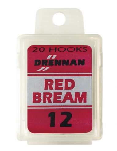 DRENNAN HAMEÇONS RED BREAM BARBED BOX 20PCS