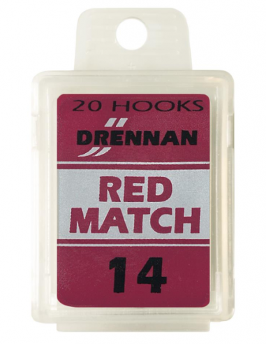 DRENNAN HAKEN RED MATCH BARBED BOX 20ST