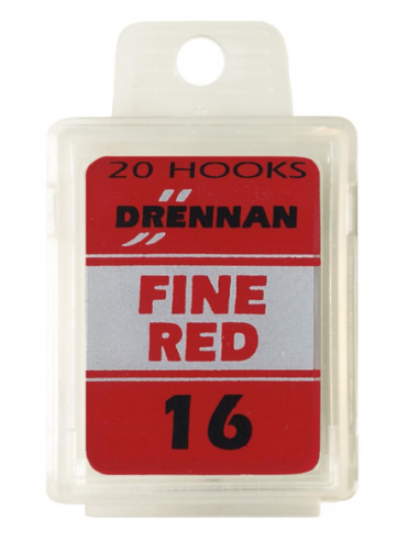 DRENNAN HAKEN FINE RED BARBED BOX 20ST
