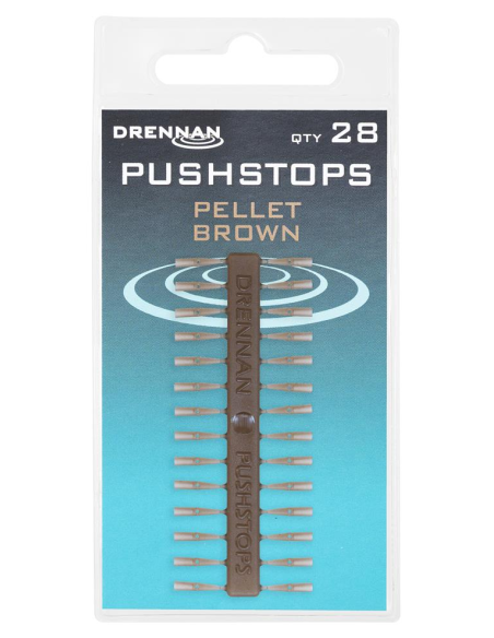 DRENNAN PUSHSTOPS PELLETS BROWN (28PC)