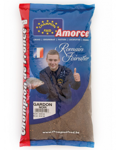 CHAMPION FEED AMORCE CHAMPION DE FRANCE GARDON NOIR 1KG ROMAIN FOIRATIER