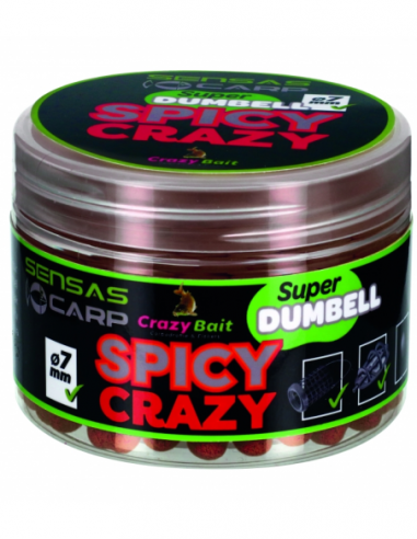 SENSAS SUPER DUMBELL 7MM SPICY CRAZY 80G