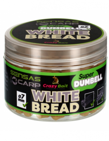 SENSAS SUPER DUMBELL 7MM WHITE BREAD 80G