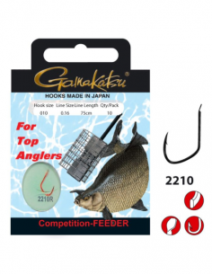 GAMAKATSU BAS DE LIGNE COMPETITION BREAM FEEDER LS - 2210