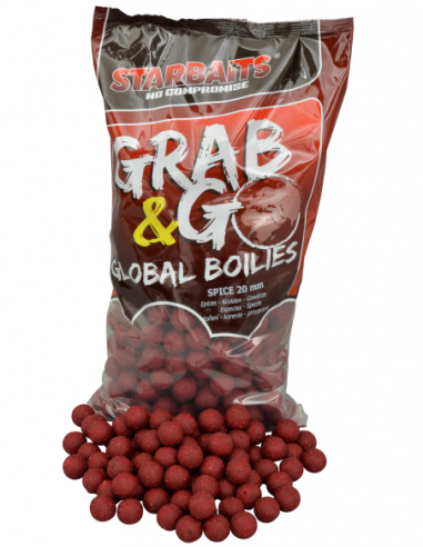 STARBAITS BOUILLETTES GRAB&GO GLOBAL BOILIES SPICE 20MM