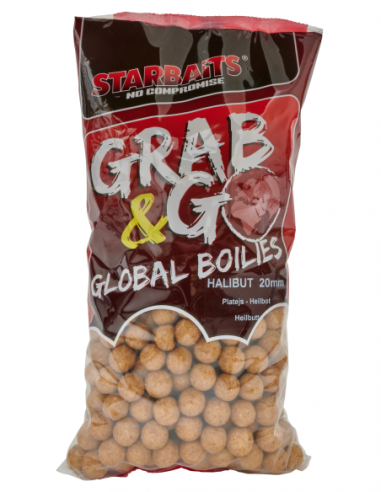STARBAITS GRAB&GO GLOBAL BOILIES HALIBUT 20MM STARBAITS