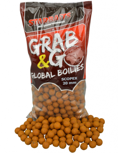 STARBAITS BOILIES GRAB&GO GLOBAL BOILIES SCOPEX 20MM STARBAITS