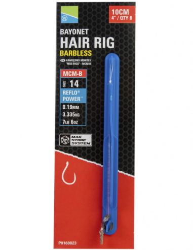 PRESTON ONDERLIJNEN MAG STORE MCM-B BAYONET HAIR RIGS