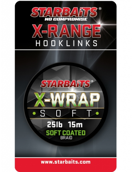 STARBAITS X WRAP SOFT COATED BRAID 15M STARBAITS