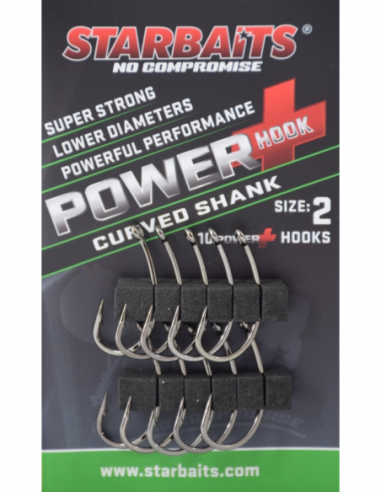 STARBAITS - POWER HOOK CURVED SHANK