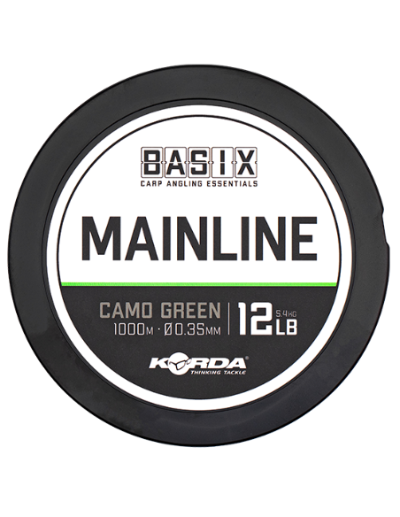 BASIX MONO MAINLINE CAMO GREEN 1000M