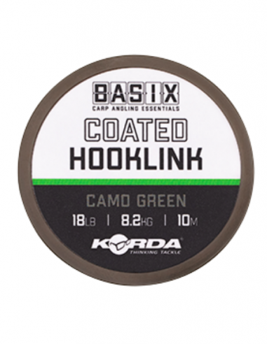 BASIX COATED HOOKLINK CAMO GREEN 10M