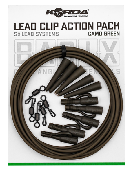 BASIX PACK LEAD CLIP ACTION CAMO GREEN