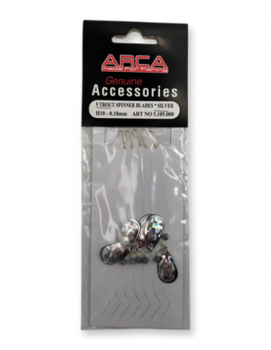 ARCA TROUT CUILLERS SPINNER BLADES - ARGENT
