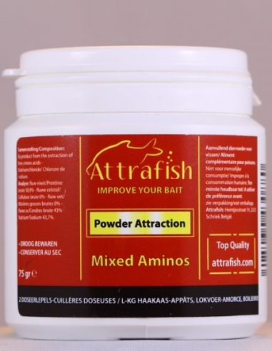 ATTRAFISH ADDITIF POWDER ATTRACTION MIXED AMINOS 75GR