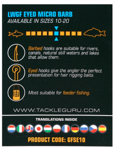 GURU HAMEÇON LWG FEEDER SPECIAL BARBED/EYED 2