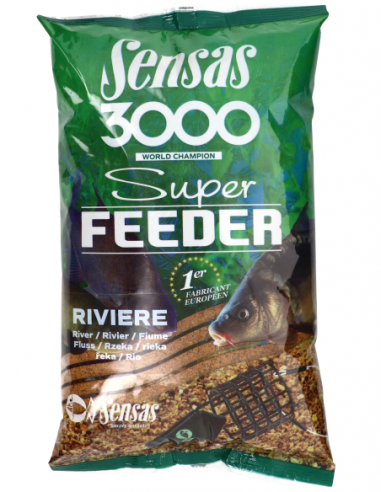 SENSAS 3000 AMORCE SUPER FEEDER RIVIÈRE 1KG