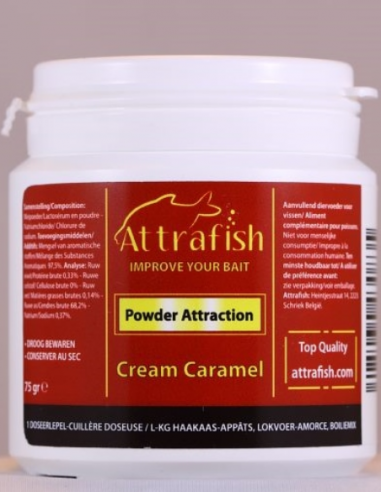 ATTRAFISH ADDITIF POWDER ATTRACTION CREAM CARAMEL 75GR