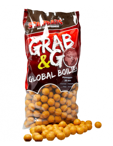 STARBAITS BOUILLETTES GRAB&GO GLOBAL BOILIES PINEAPPLE 14MM