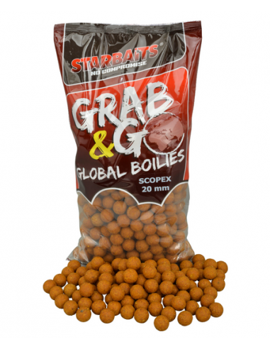 STARBAITS BOUILLETTES GRAB&GO GLOBAL BOILIES SCOPEX 14MM