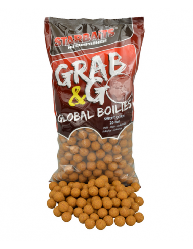 STARBAITS BOILIES GRAB&GO GLOBAL BOILIES SWEET CORN 14MM