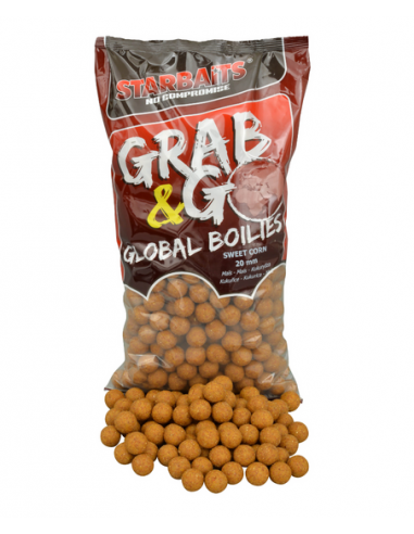 STARBAITS BOUILLETTES GRAB&GO GLOBAL BOILIES SWEET CORN 14MM