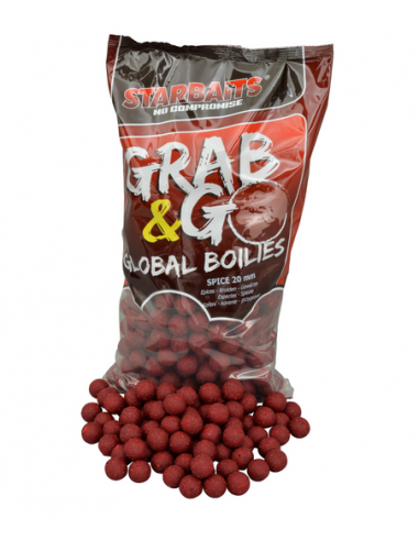 STARBAITS BOUILLETTES GRAB&GO GLOBAL BOILIES SPICE 14MM STARBAITS