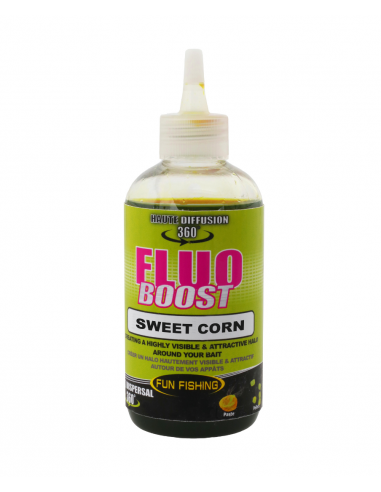 FUN FISHING LIQUID FLUO BOOST SWEET CORN 185ML FUN FISHING