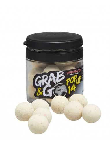 STARBAITS POP UP GRAB & GO GLOBAL MEGA FISH 14MM BLANC 20GR STARBAITS