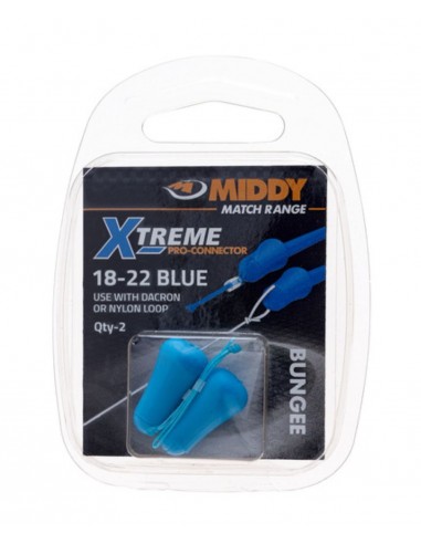 MIDDY ELASTIEK XTREME PRO - CONNECTORS BLUE 18 - 22 BUNGEE MIDDY