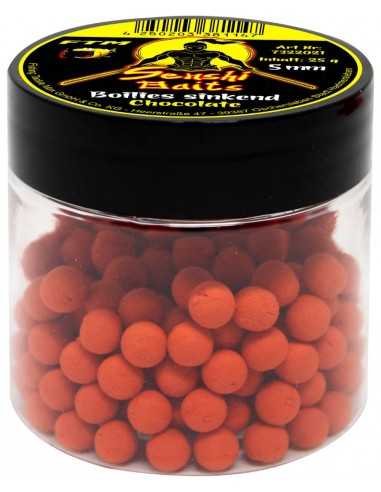 SENSHI BAITS BOILIES SINKEND 5MM CHOCOLAT ROUGE 25GR SENSHI BAITS