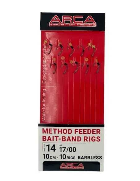 ARCA BAS DE LIGNE METHOD FEEDER BAIT-BAND RIG K07 BARBLESS 10CM ARCA