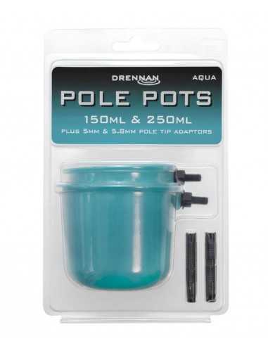 DRENNAN COUPELLES POLE POTS AQUA DRENNAN
