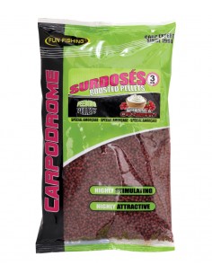 FUN FISHING PELLETS SURDOSÉS CREAM & CRANBERRY 3MM 700GR FUN FISHING
