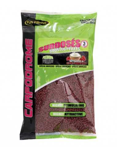 FUN FISHING PELLETS OVERGEDOSEERT VOERKORRELS CREAM & CRANBERRY 3MM 700GR FUN FISHING