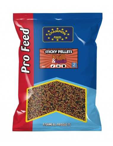 CHAMPION FEED STICKY PELLETS KRILL & SQUID 2MM 650GR CHAMPION FEED