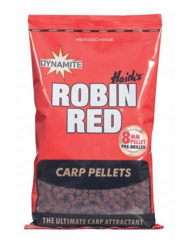 DYNAMITE PELLETS ROBIN RED PRE-DRILLED PELLETS 900GR 8MM DYNAMITE