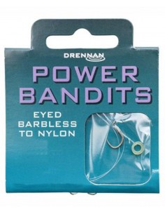 DRENNAN ONDERLIJN POWER BANDITS EYED BARBLESS TO NYLON 30CM DRENNAN