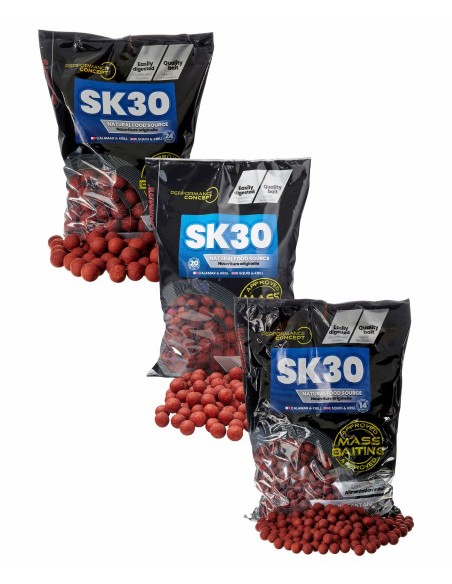 STARBAITS BOILIES PERFORMANCE CONCEPT MASS BAITING SK30 3KG STARBAITS